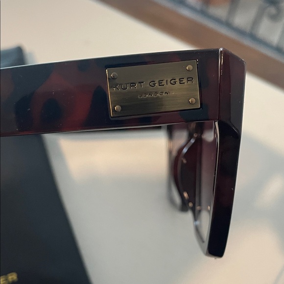 Kurt Geiger Brown Square Sunglasses - Picture 7 of 8